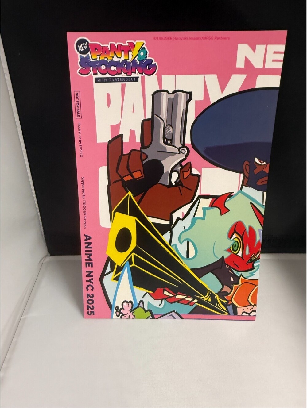 New Panty & Stocking Anime NYC 2025 Scanty Postcard Exclusive Sushio TRIGGER